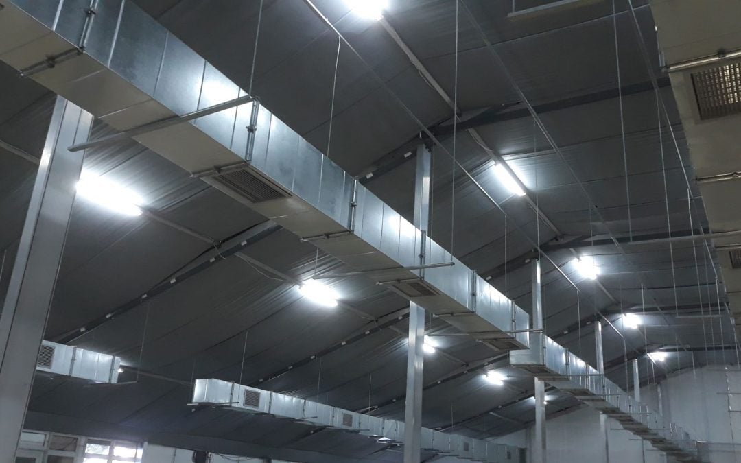 COVID-19 testing centre setup at Tygerberg Hospital, Cape Town, featuring essential draping by The Events Draping Co.