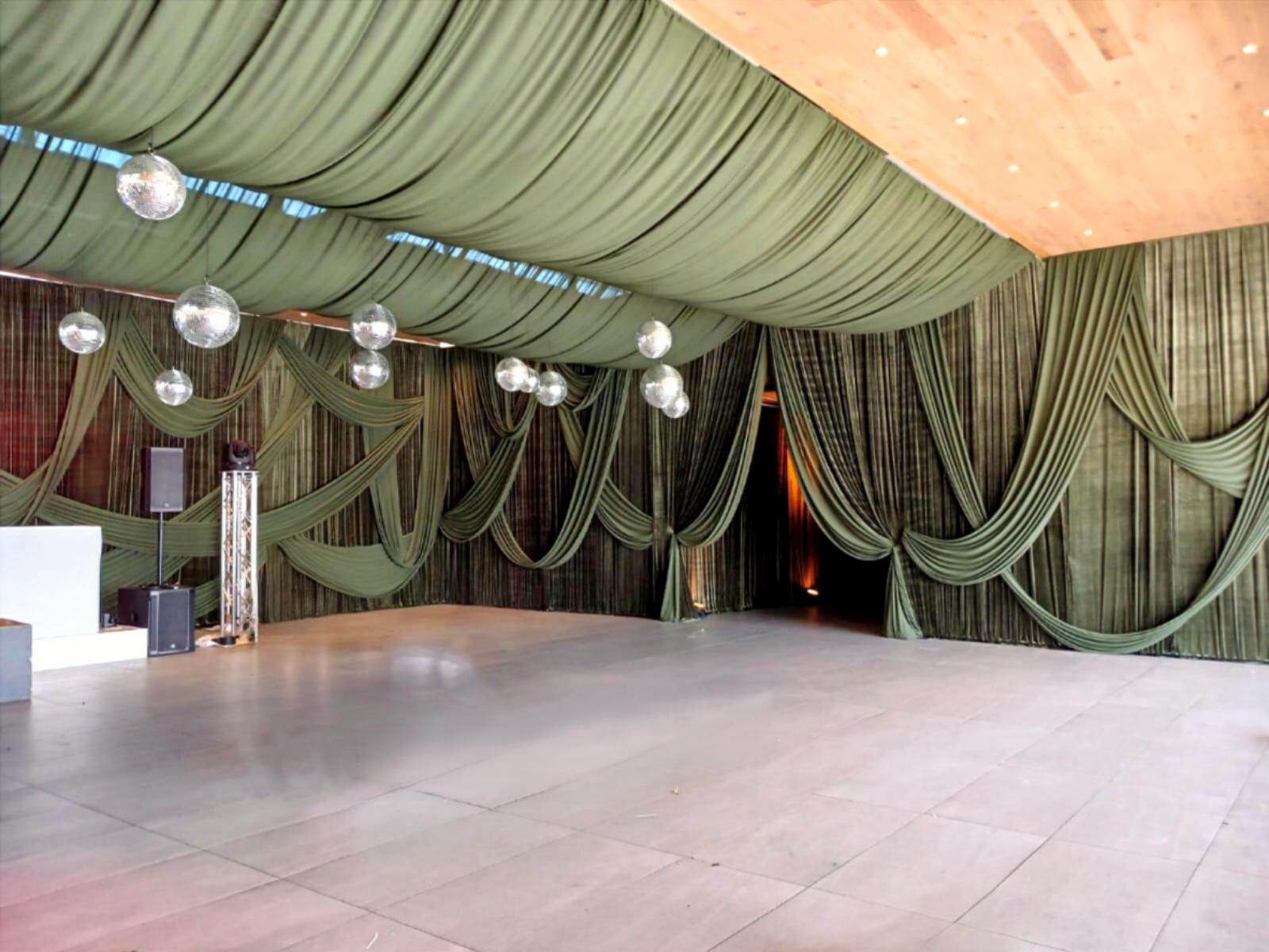 Hessian marquee swags by The Events Draping Co.