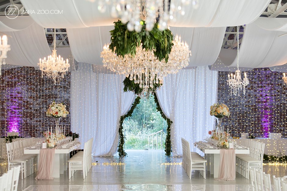 Wedding setup at La Paris in Franschhoek, Cape Winelands, featuring sophisticated draping by The Events Draping Co.