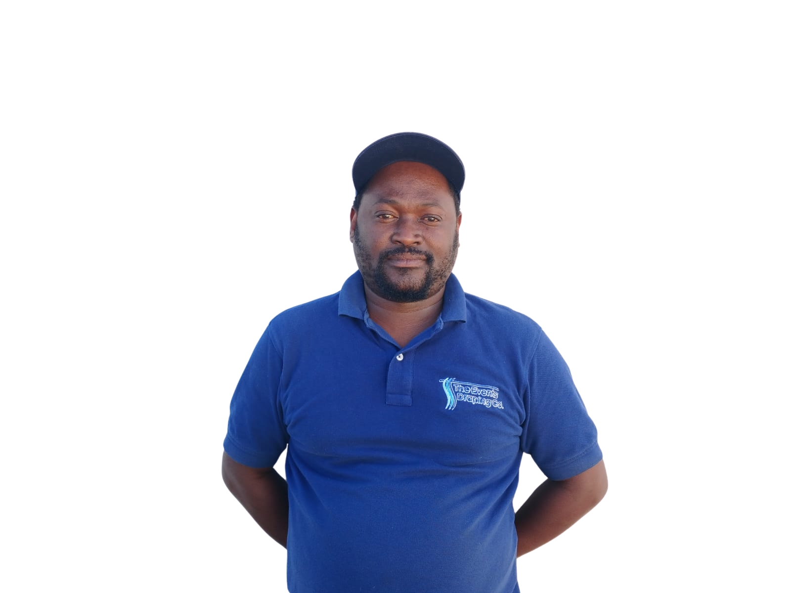 CK Maqashu, Draping Specialist at The Events Draping Co., part of the dedicated and experienced draping team.